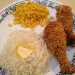 baked chicken plate