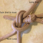 harness knot close up